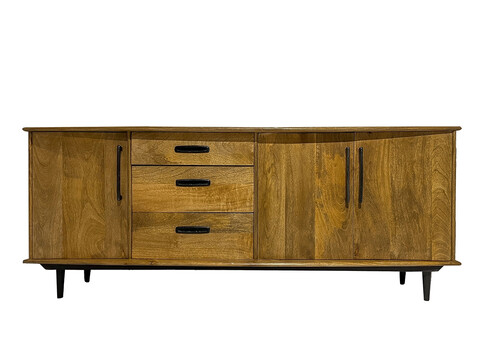 Kummut ELIAS naturaalne puit, 200x45xH80 cm