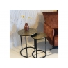Diivanilaudade komplekt CAST IRON kuldne / must, 2 tk