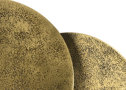 Diivanilaudade komplekt CAST IRON kuldne / must, 2 tk