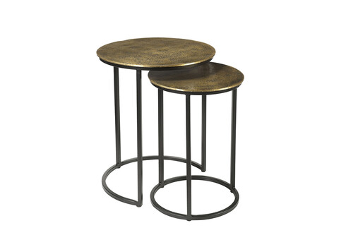 Diivanilaudade komplekt CAST IRON kuldne / must, 2 tk