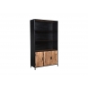 Kapp-riiul STURDY must / naturaalne pruun, 120x40xH200 cm