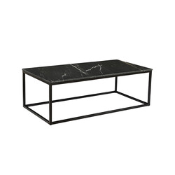 Diivanilaud MARBLE must, 120x60xH40 cm