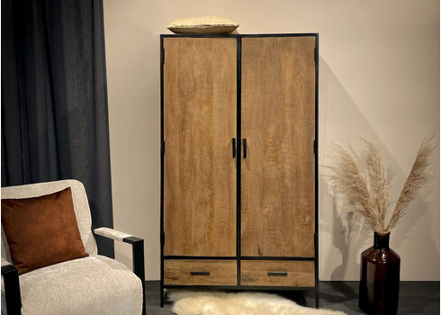 Kapp STURDY must / naturaalne pruun, 100x40xH170 cm