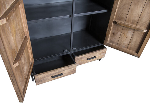 Kapp STURDY must / naturaalne pruun, 100x40xH170 cm