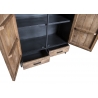 Kapp STURDY must / naturaalne pruun, 100x40xH170 cm