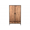 Kapp STURDY must / naturaalne pruun, 100x40xH170 cm