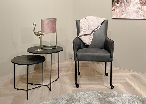 Diivanilaudade komplekt MASON must, 2 tk