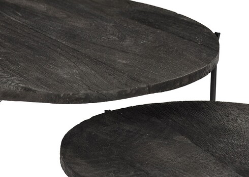 Diivanilaudade komplekt MASON must, 2 tk