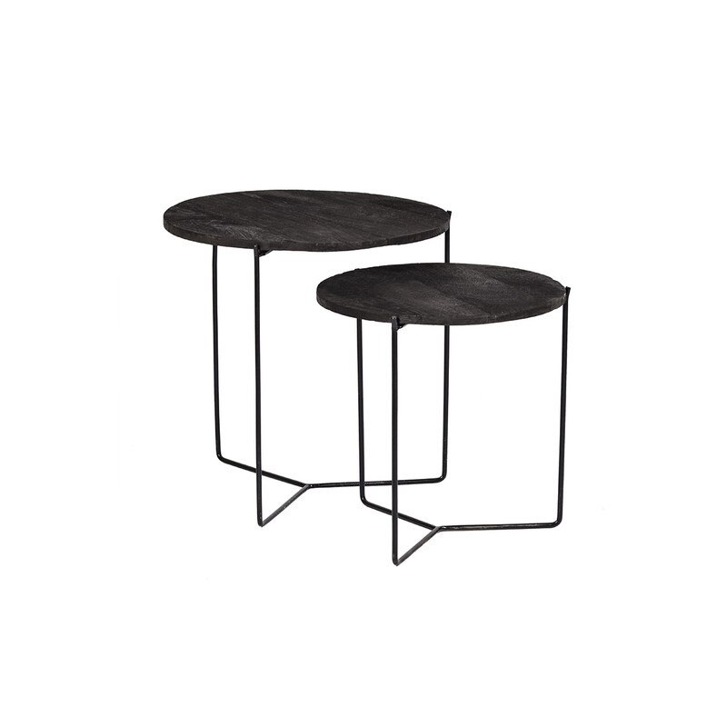 Diivanilaudade komplekt MASON must, 2 tk