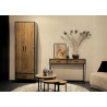 Konsoollaud STURDY naturaalne pruun / must, 120x35xH80 cm