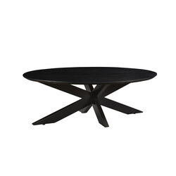 Diivanilaud OSLO must, 130x70xH40 cm