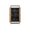 Kapp STURDY naturaalne pruun / must, 100x40xH210 cm