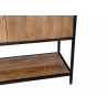 Kapp STURDY naturaalne pruun / must, 100x40xH210 cm