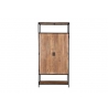 Kapp STURDY naturaalne pruun / must, 100x40xH210 cm