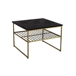 Diivanilaud DIAN must / kuldne, 55x55xH40 cm