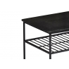 Diivanilaud DIAN must, 90x40xH55 cm
