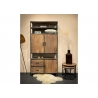 Kapp-riiul STURDY naturaalne pruun / must, 100x40xH200 cm