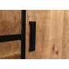Kapp-riiul STURDY naturaalne pruun / must, 100x40xH200 cm