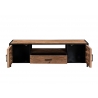 Tv-alus STURDY naturaalne puit / must, 160x40xH45 cm