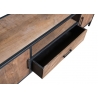 Tv-alus STURDY naturaalne puit / must, 160x40xH45 cm