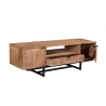 Tv-alus VALDEZ naturaalne puit / must, 150x40xH45 cm