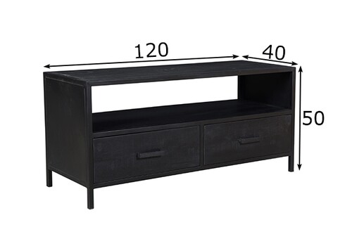 Tv-alus KALA must, 120x40xH50 cm