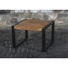 Diivanilaud NAIROBI naturaalne puit / must, 60x60xH40 cm