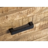 Kapp-riiul NAIROBI naturaalne puit / must, 100x43xH150 cm