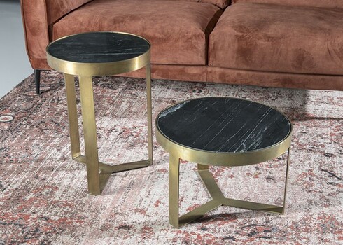 Abilaud GLENNIS must / kuld, 40x40xH55 cm