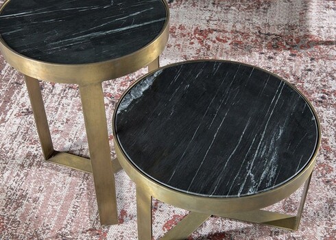 Abilaud GLENNIS must / kuld, 40x40xH55 cm