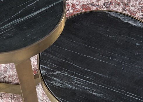 Abilaud GLENNIS must / kuld, 40x40xH55 cm