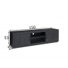 Tv-alus JAXX must, 150x40xH53 cm
