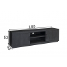 Tv-alus JAXX must, 180x40xH53 cm