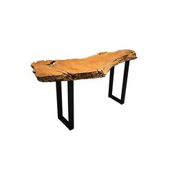 Konsoollaud AKAR naturaalne / must, 130x45xH80 cm