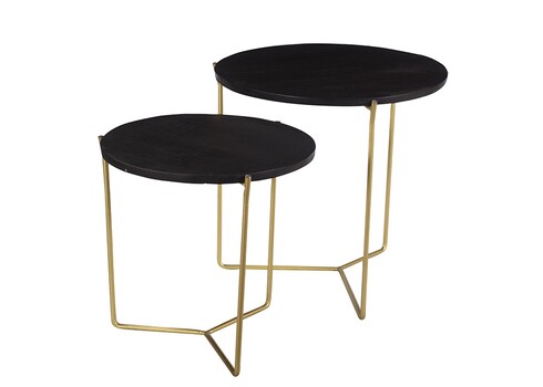 Diivanilaudade komplekt MASON must / vask, 2 tk