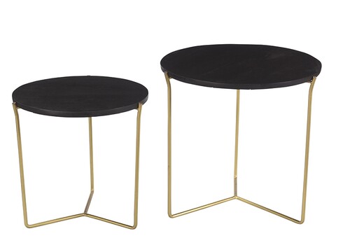 Diivanilaudade komplekt MASON must / vask, 2 tk