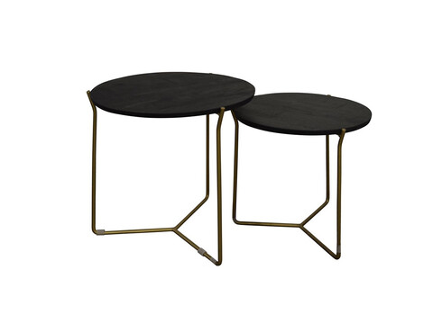 Diivanilaudade komplekt MASON must / vask, 2 tk