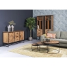 Diivanilaudade komplekt ACCENT naturaalne puit / must, 3 tk