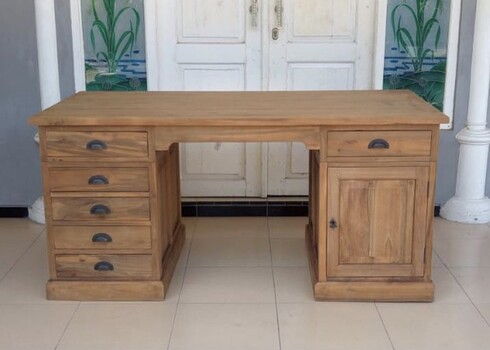 Kirjutuslaud TEAK naturaalne puit, 160x80xH76 cm