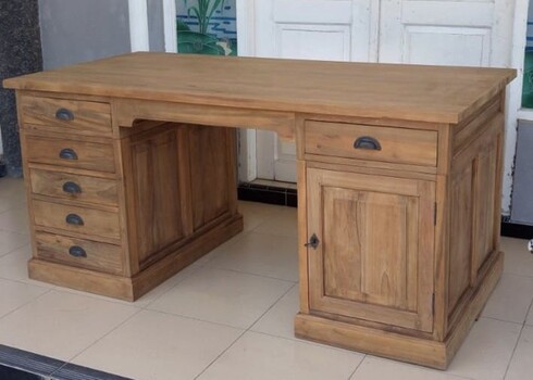 Kirjutuslaud TEAK naturaalne puit, 160x80xH76 cm