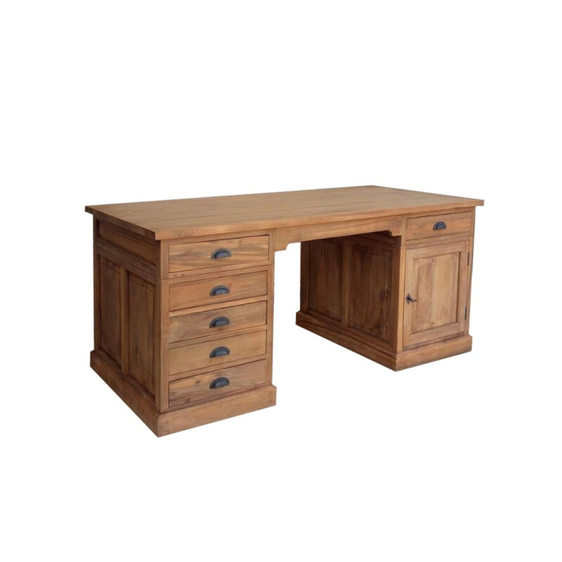 Kirjutuslaud TEAK naturaalne puit, 160x80xH76 cm