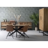 Kapp ACCENT naturaalne puit / must, 105x40xH200 cm