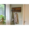 Nagi CARO naturaalne puit / must, 70x15xH30 cm