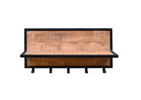 Nagi CARO naturaalne puit / must, 70x15xH30 cm