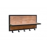 Nagi CARO naturaalne puit / must, 70x15xH30 cm