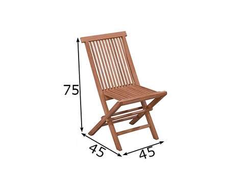 Aiatool DECKY naturaalne puit, 45x45xH75 cm
