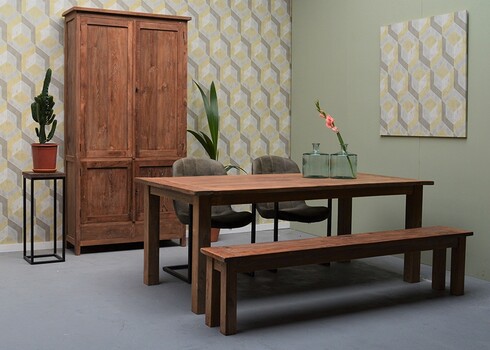 Kapp CIPO naturaalne puit, 110x40xH210 cm