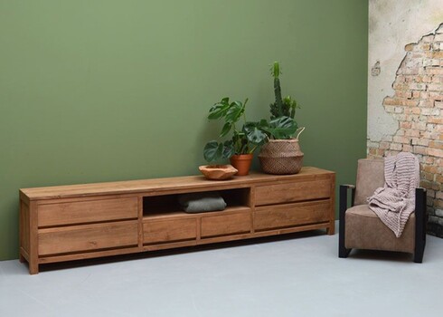 Tv-alus INAL naturaalne puit, 280x45xH60 cm