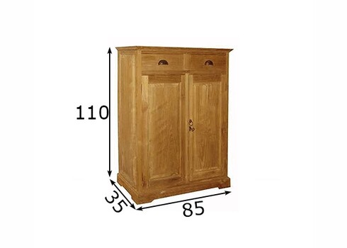 Kapp ADELAIDE naturaalne, 85x35xH110 cm