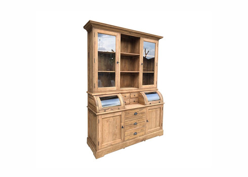 Puhvetkapp BASTIAAN naturaalne puit, 165x50xH215 cm